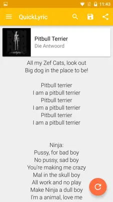 QuickLyric android App screenshot 4